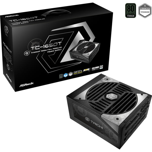 Asrock Taichi TC-1650T (schwarz, 2x 12-Pin High Power GPU, 8x PCIe, Kabelmanagement, 1650 Watt)