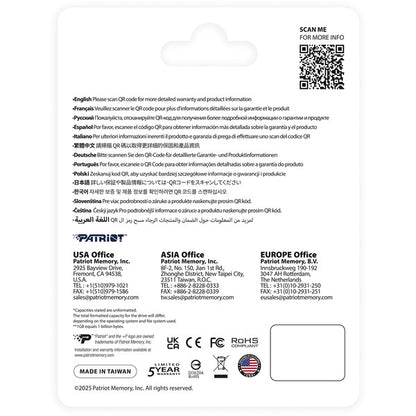 Patriot P410 1 TB (PCIe 4.0 x4, NVMe 1.4, M.2 2280)