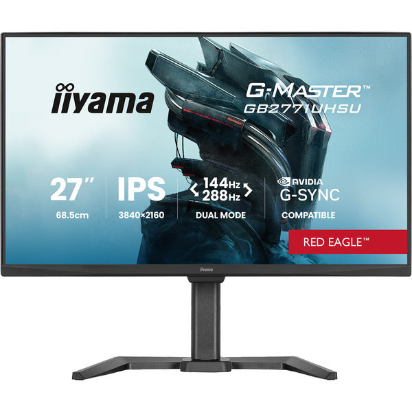 Iiyama G-Master GB2771UHSU-B1 (68.6 cm (27 Zoll), schwarz (matt), UltraHD/4K, IPS, Dual-Mode FHD 288Hz / 4K 144Hz, 144Hz Panel)