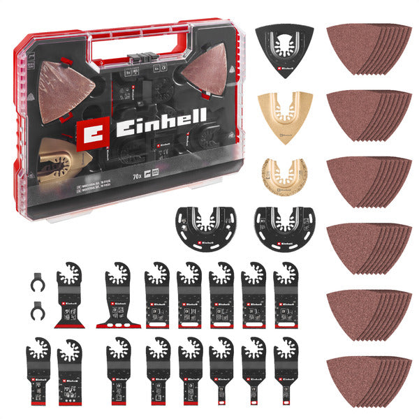 Einhell-KWB 70-Piece Multitool Set in XXL-PLUS-CASE for Multi-function Tools