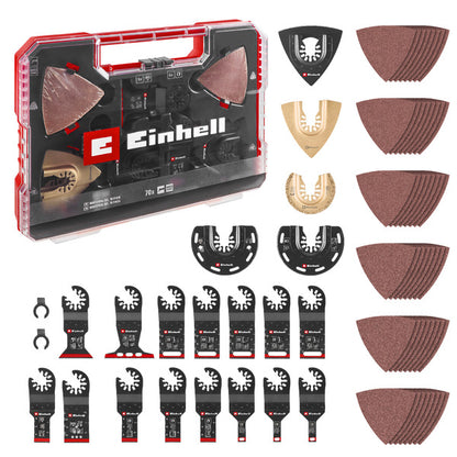 Einhell-KWB 70-Piece Multitool Set in XXL-PLUS-CASE for Multi-function Tools
