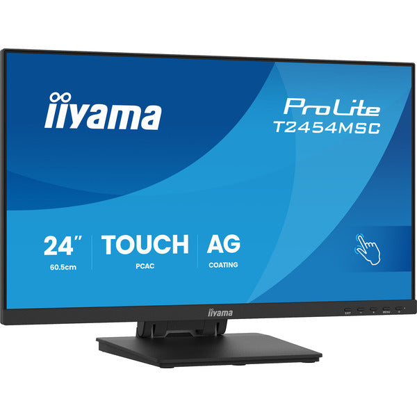Iiyama ProLite T2454MSC-B3AG (60.5 cm (23.8 Zoll), schwarz (matt), FullHD, IPS, Touchscreen, USB-Hub)