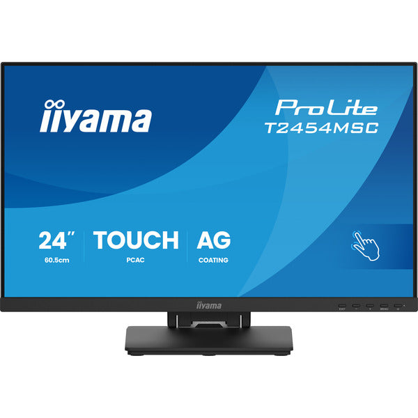 Iiyama ProLite T2454MSC-B3AG (60.5 cm (23.8 Zoll), schwarz (matt), FullHD, IPS, Touchscreen, USB-Hub)