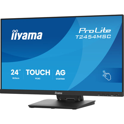 Iiyama ProLite T2454MSC-B3AG (60.5 cm (23.8 Zoll), schwarz (matt), FullHD, IPS, Touchscreen, USB-Hub)