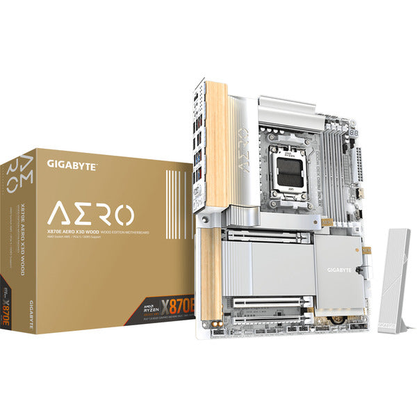 GigaByte X870E AERO X3D Wood Edition (Silver/Wood)