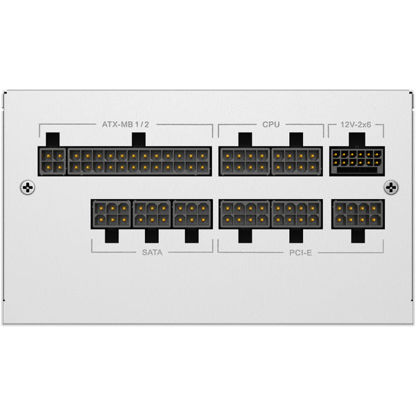 Sharkoon Rebel P20 Gen2 850 White (weiß, 1x 12 Pin High Power Anschluss, 3x PCIe, Kabelmanagement, 850 Watt)