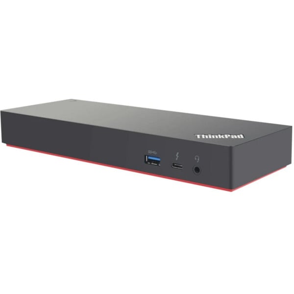Lenovo Thunderbolt 3 Dock Gen 2 Generalüberholt (schwarz, HDMI, DisplayPort, USB, Thunderbolt 3)