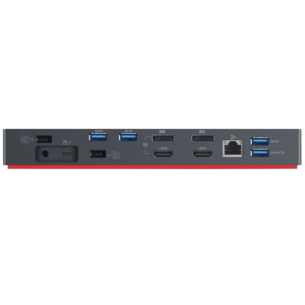 Lenovo Thunderbolt 3 Dock Gen 2 Generalüberholt (schwarz, HDMI, DisplayPort, USB, Thunderbolt 3)