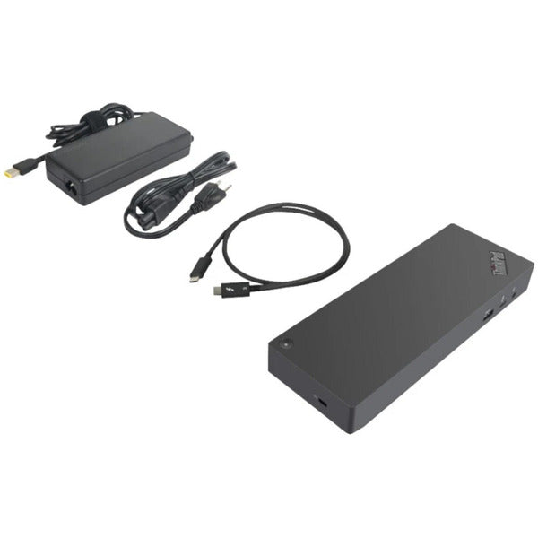 Lenovo Thunderbolt 3 Dock Gen 2 Generalüberholt (schwarz, HDMI, DisplayPort, USB, Thunderbolt 3)