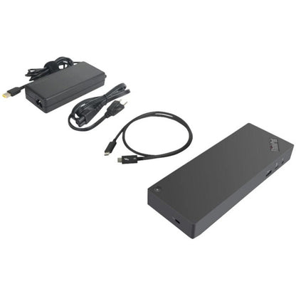 Lenovo Thunderbolt 3 Dock Gen 2 Generalüberholt (schwarz, HDMI, DisplayPort, USB, Thunderbolt 3)
