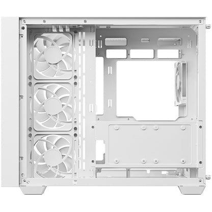 Deepcool CG530U 4F WH (weiß, Gebogene Glasvitrine)