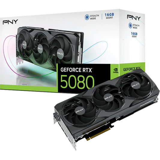 PNY GeForce RTX 5080 OC (DLSS 4, 3x DisplayPort, 1x HDMI 2.1)