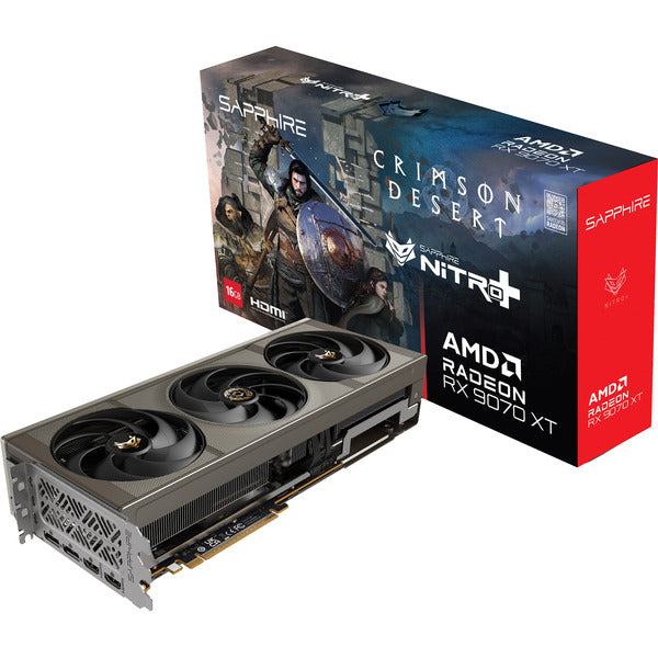 Sapphire Radeon RX 9070 XT Nitro+ Έκδοση Crimson Desert (ασημί, RDNA4, GDDR6, 2x DisplayPort, 2x HDMI 2.1)