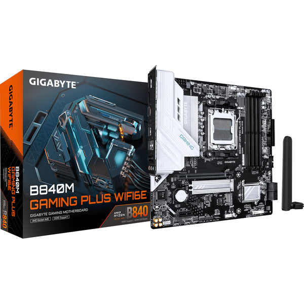 GigaByte B840M GAMING PLUS WIFI6E (schwarz/weiß)