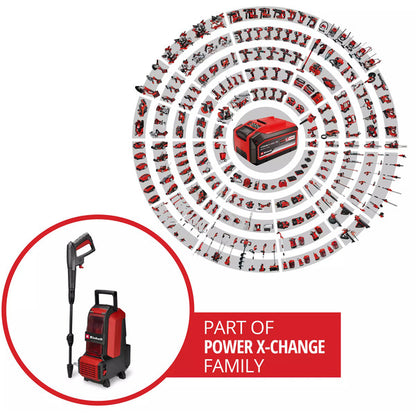 Einhell Akku-Hochdruckreiniger HYPRESSO 36/105 (rot/schwarz, ohne Akku und Ladegerät)