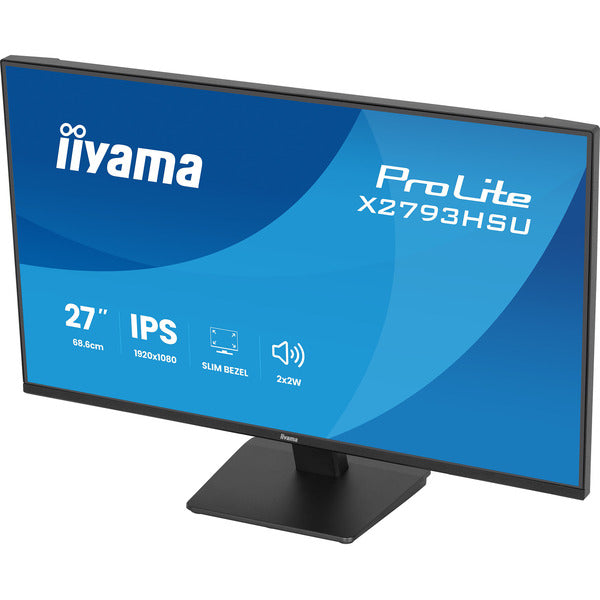 Iiyama ProLite X2793HSU-B1 (68.6 cm (27 Zoll), schwarz (matt), FullHD, IPS, HDMI, DP, USB-Hub, Lautsprecher, 120Hz Panel)