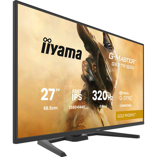 Iiyama G-MASTER GB2791QSU-B1 (68.5 cm (27 Zoll), schwarz (matt), QHD, Fast-IPS, HDMI, DP, USB-Hub, 320Hz Panel)