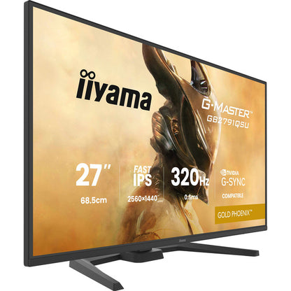 Iiyama G-MASTER GB2791QSU-B1 (68.5 cm (27 Zoll), schwarz (matt), QHD, Fast-IPS, HDMI, DP, USB-Hub, 320Hz Panel)