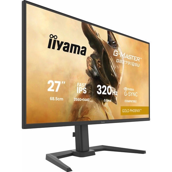 Iiyama G-MASTER GB2791QSU-B1 (68.5 cm (27 Zoll), schwarz (matt), QHD, Fast-IPS, HDMI, DP, USB-Hub, 320Hz Panel)