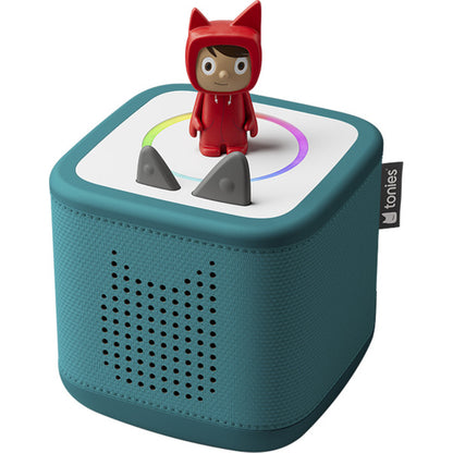 Tonies Toniebox 2 Meeresgrün Starter Set Kreativ-Tonie Rot