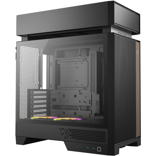 Deepcool CL660 (schwarz/holz, Tempered Glass)