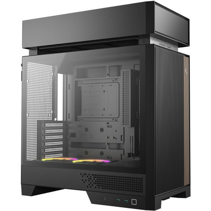 Deepcool CL660 (schwarz/holz, Tempered Glass)