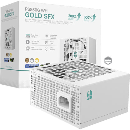 Deepcool GAMER STORM PS850G (weiß, 1x 12-Pin High-Power GPU, 3x PCIe, Kabelmanagement, 850 Watt)