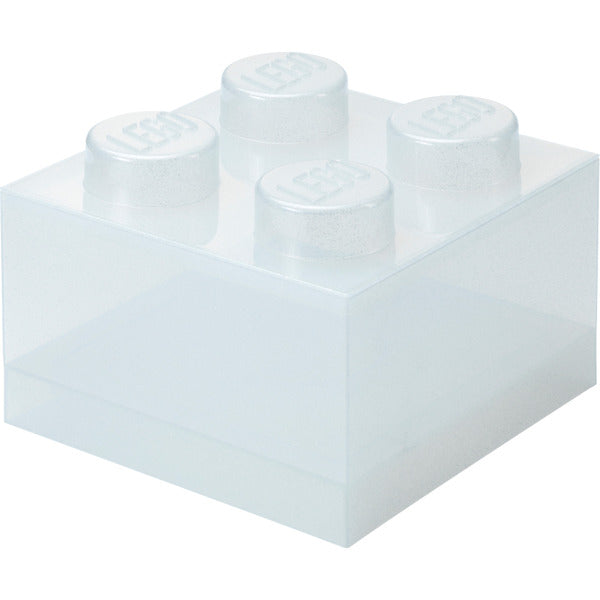 Room Copenhagen LEGO Storage Brick 4 Top Lid Glitter  (transparent)