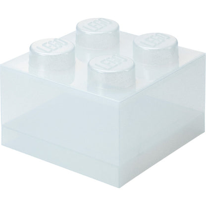 Room Copenhagen LEGO Storage Brick 4 Top Lid Glitter  (transparent)