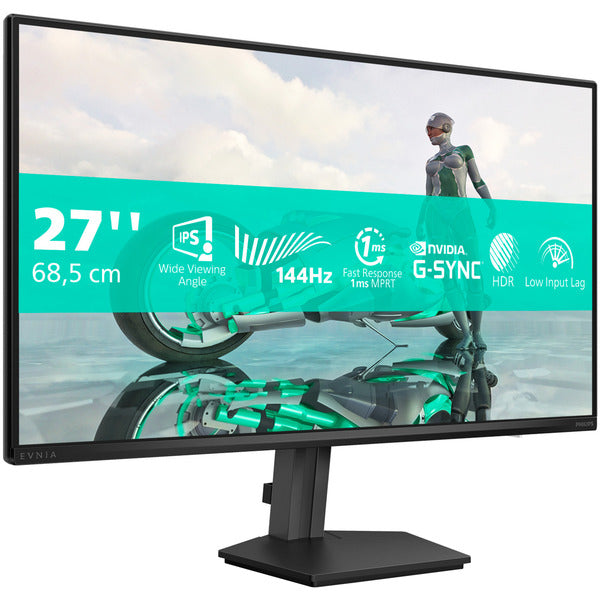 Philips Evnia 27M2N3200NF 27-inch (68.5 cm), Dark Gray, Full HD IPS Monitor with HDMI, DisplayPort, G-Sync Compatible, Adaptive Sync, 144Hz Panel
