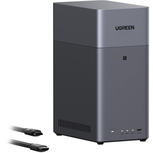Ugreen DH2300 Bundle mit 2x Seagate IronWolf NAS 4 TB CMR (schwarz)