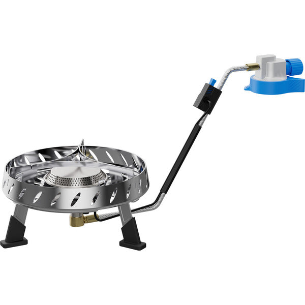 Campingaz Campingkocher Camp & Trek Connect (silber, 2 kW, Kochfläche Ø15 cm)
