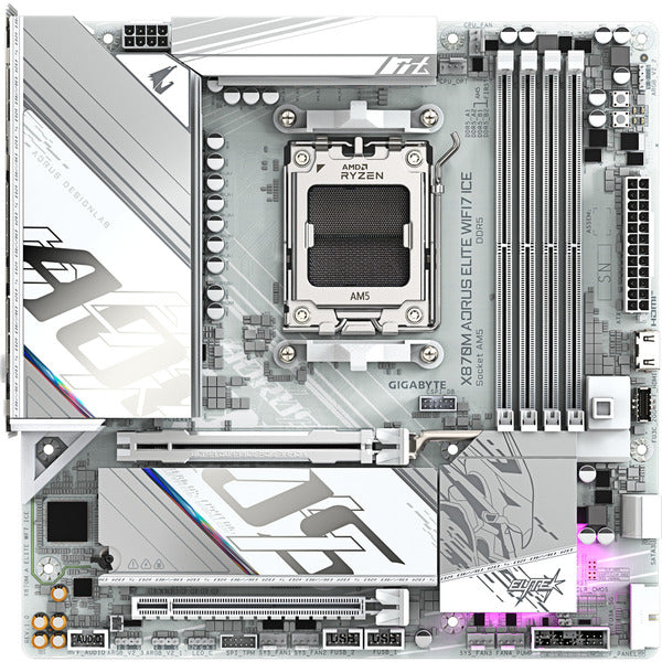 GigaByte X870M AORUS ELITE WIFI7 ICE (weiß)