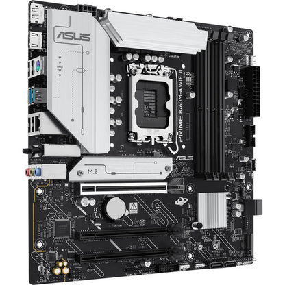ASUS PRIME B760M-A WIFI II Micro ATX Motherboard with Built-in WiFi 6, DDR4 Support, and Advanced Cooling