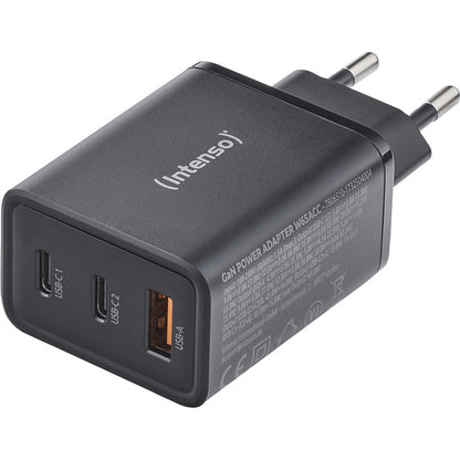 Intenso Power Adapter W65ACC GaN (schwarz, 65 Watt)