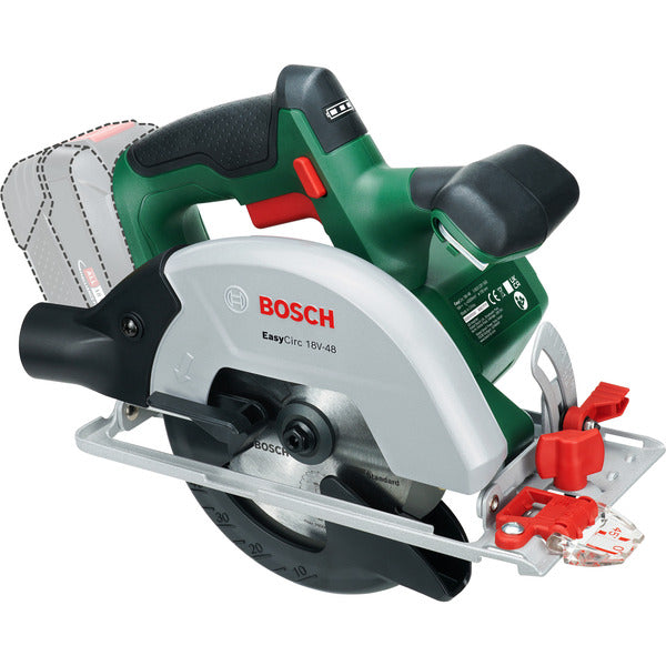 Bosch Powertools Akku-Handkreissäge EasyCirc 18V-48 solo, 18Volt (grün, ohne Akku und Ladegerät, Ø 150mm)