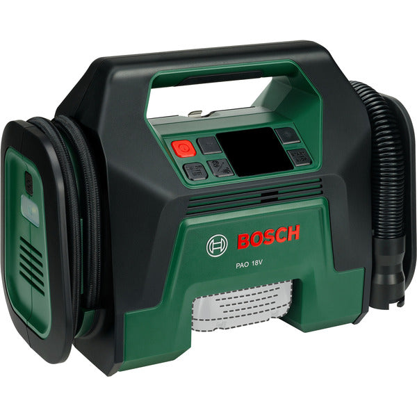 Bosch Powertools Akku-Druckluftpumpe PAO, 18V SOLO (grün/schwarz, ohne Akku und Ladegerät, POWER FOR ALL ALLIANCE)