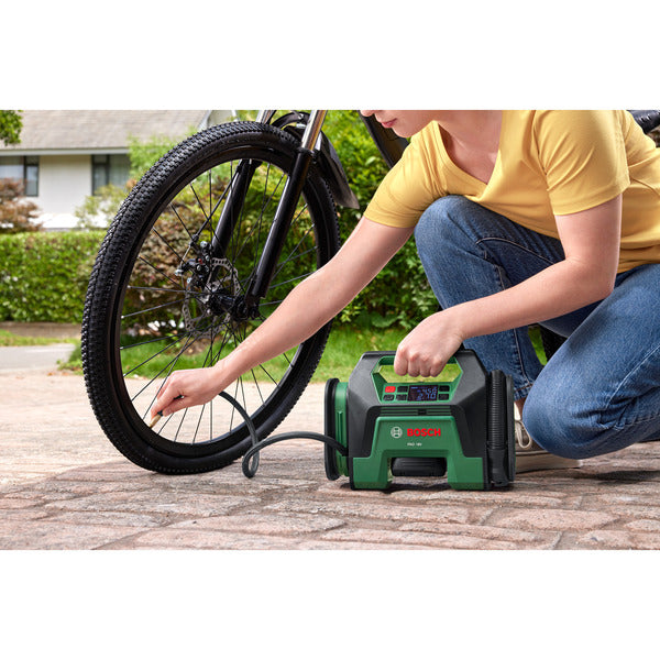 Bosch Powertools Akku-Druckluftpumpe PAO, 18V SOLO (grün/schwarz, ohne Akku und Ladegerät, POWER FOR ALL ALLIANCE)