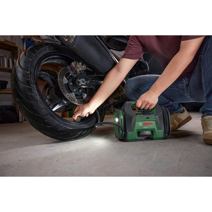 Bosch Powertools Akku-Druckluftpumpe PAO, 18V SOLO (grün/schwarz, ohne Akku und Ladegerät, POWER FOR ALL ALLIANCE)