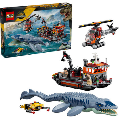LEGO 77983 Jurassic World Mosasaurier-Angriff auf das Boot