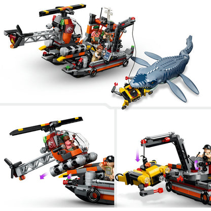 LEGO 77983 Jurassic World Mosasaurier-Angriff auf das Boot