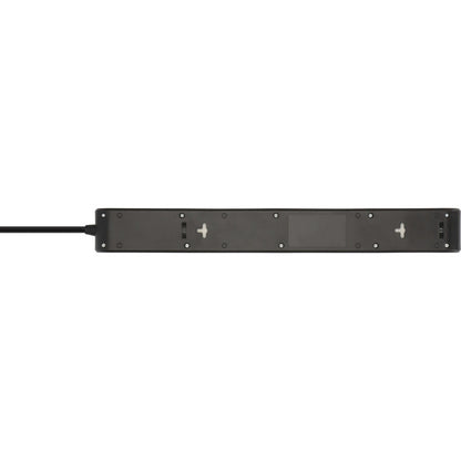 Brennenstuhl Steckdosenleiste 6-fach mit 1x USB-C, 1x USB-A (schwarz/anthrazit, 2 Meter, 13.500A Überspannungsschutz)