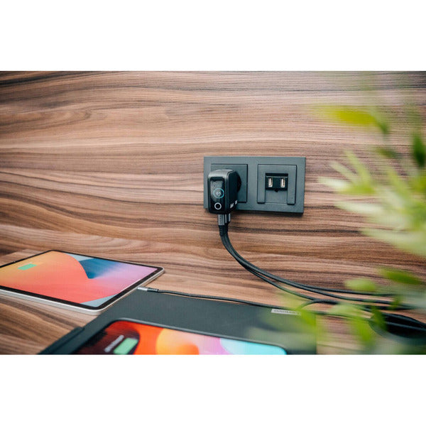 Verbatim Mini-GaN-Ladegerät mit Display (schwarz, 65 Watt)