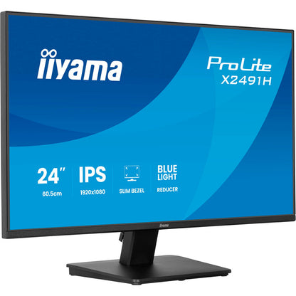 Iiyama ProLite X2491H-B1 (60.5 cm (23.8 Zoll), schwarz (matt), FullHD, IPS, HDMI, DP, 120Hz Panel)