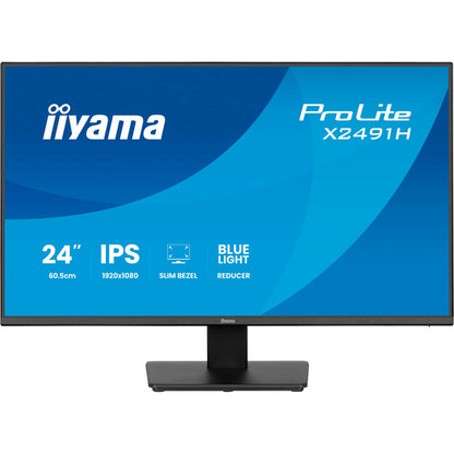 Iiyama ProLite X2491H-B1 (60.5 cm (23.8 Zoll), schwarz (matt), FullHD, IPS, HDMI, DP, 120Hz Panel)