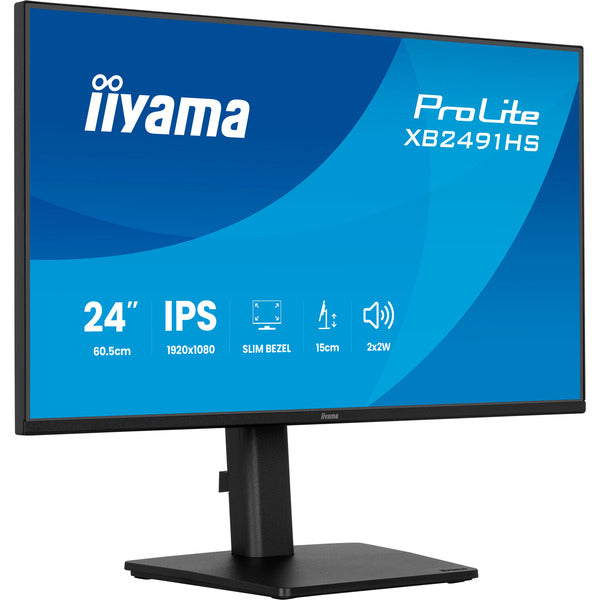 Iiyama ProLite XB2491HS-B1 (60.5 cm (23.8 Zoll), schwarz (matt), FullHD, IPS, HDMI, DP, ergonomischer Standfuß, 120Hz Panel)