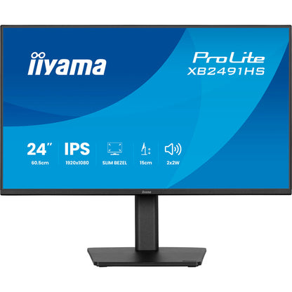 Iiyama ProLite XB2491HS-B1 (60.5 cm (23.8 Zoll), schwarz (matt), FullHD, IPS, HDMI, DP, ergonomischer Standfuß, 120Hz Panel)