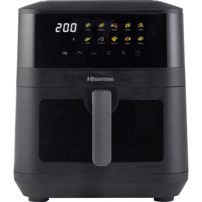 Hisense Heißluftfritteuse HAF2100DCD (schwarz, 2.100 Watt, Korb 7,7 Liter)