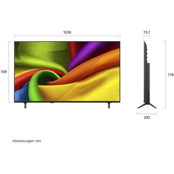 LG Electronics 55NU800B6LA.AEEQ (139 cm (55 Zoll), schwarz, UltraHD/4K, Triple Tuner)