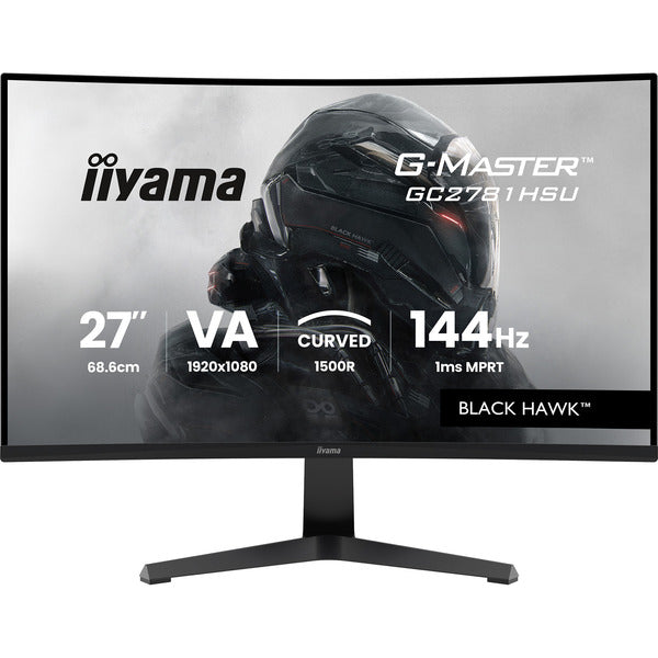 Iiyama G-Master GC2781HSU-B1 (68.6 cm (27 Zoll), schwarz, FullHD, VA, Curved, Free-Sync Premium, USB-Hub, 144Hz Panel)